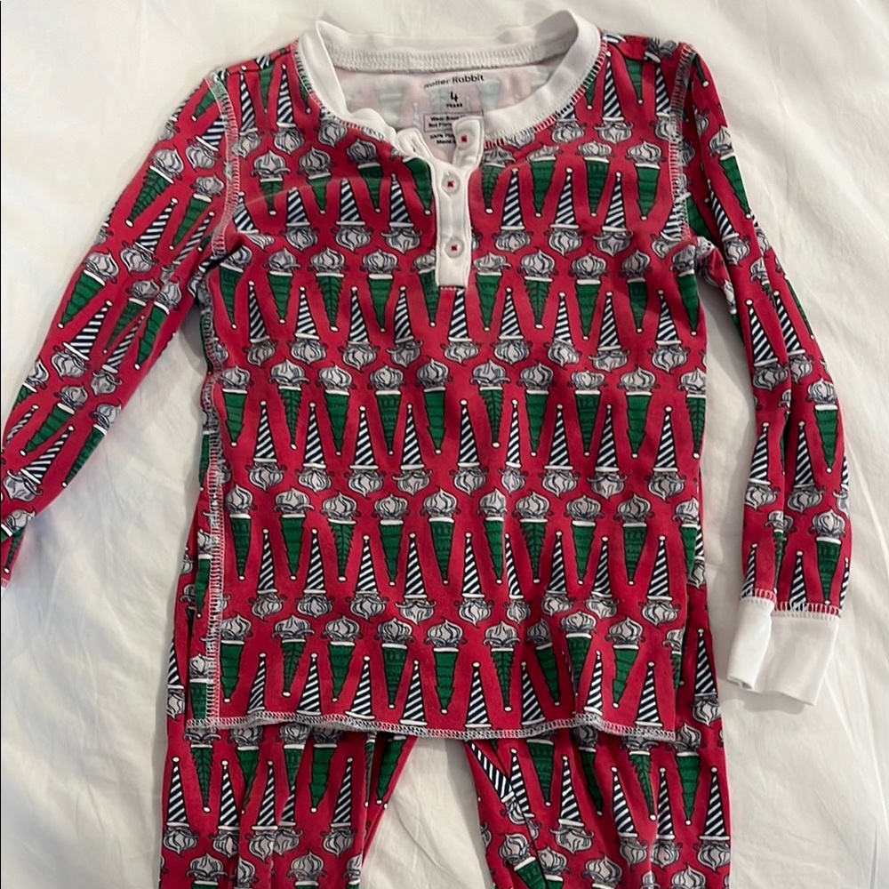 Roller Rabbit Christmas Pajamas size 4
